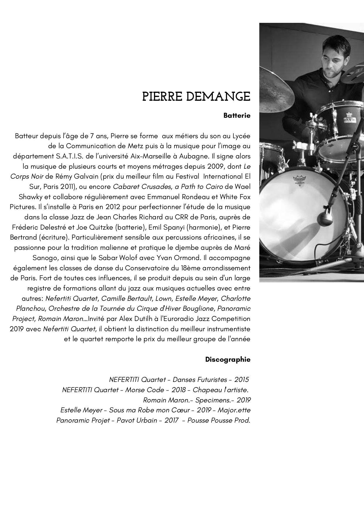 Pierre Demange Biographie